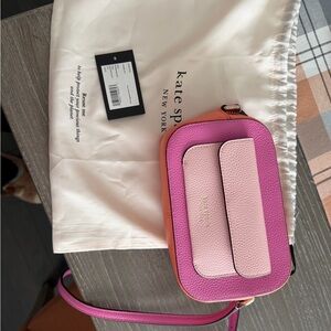 Kate Spade Vibrant Pink and Coral Crossbody Bag